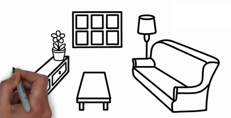 如何绘制客厅简笔画 从布局到家具的简易指南